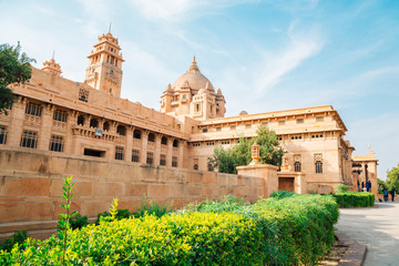 Fototapeta premium Umaid Bhawan Palace historical building in Jodhpur, India