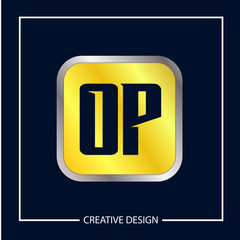 Initial Letter OP Logo Template Design