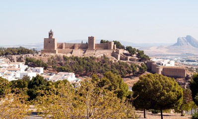 Fototapeta na wymiar Castle of Antequera in Andalusia