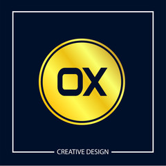 Initial Letter OX Logo Template Design