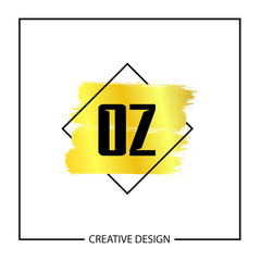 Initial Letter OZ Logo Template Design