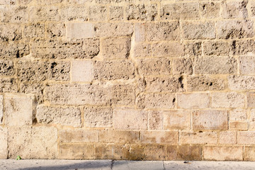 Stone wall, background of wailing wall. © Road Red Runner