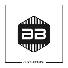 Initial Letter BB Logo Template Design