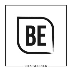 Initial Letter BE Logo Template Design