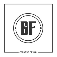 Obraz premium Initial Letter BF Logo Template Design
