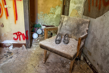 Abandoned Pair of Shoes