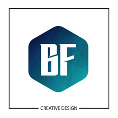 Initial Letter BF Logo Template Design