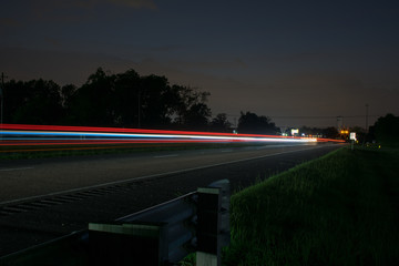 highway light trails