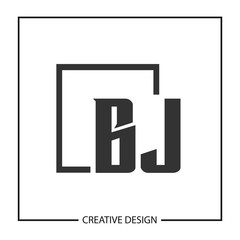 Initial Letter BJ Logo Template Design