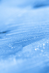 Ice crystals  as a background