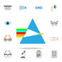 prism illustration icon. optometry icons universal set for web and mobile