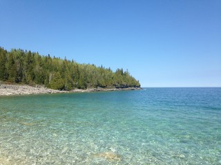 Clear lake water