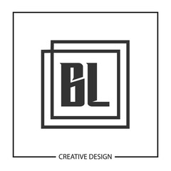 Initial Letter BL Logo Template Design