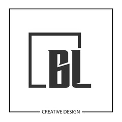 Initial Letter BL Logo Template Design