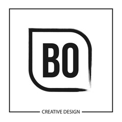 Initial Letter BO Logo Template Design