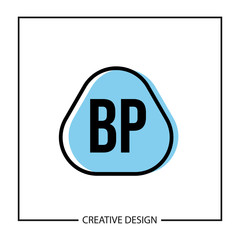 Initial Letter BP Logo Template Design