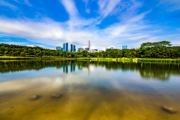 Fototapeta premium Urban Landscape of Shenzhen Central Park