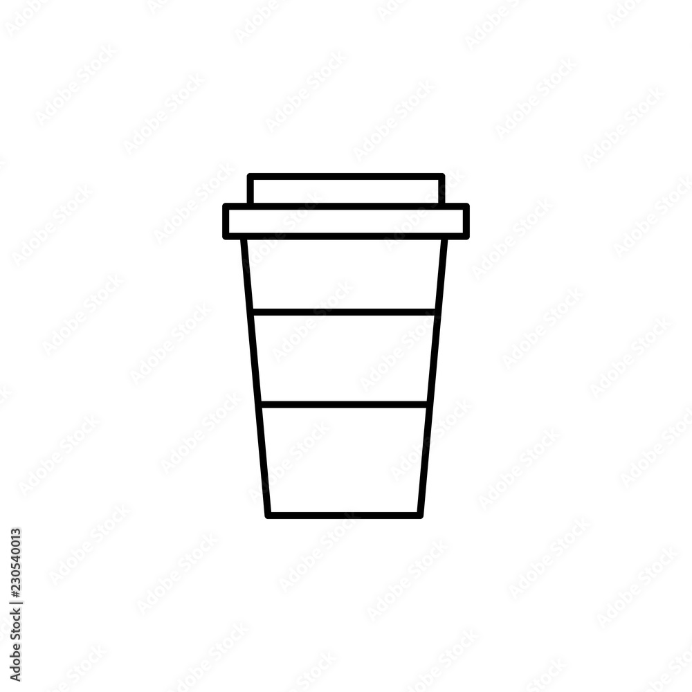 Poster drink, coffee icon. element of food icon. thin line icon for website design and development, app dev