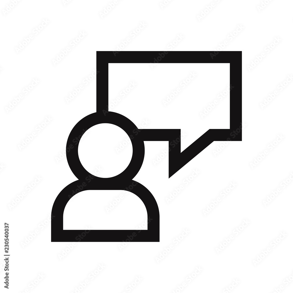 Aufkleber write message vector icon