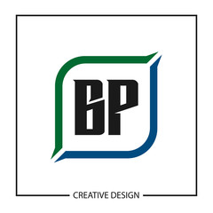 Initial Letter BP Logo Template Design