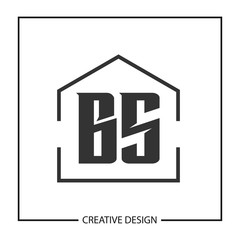 Initial Letter BS Logo Template Design