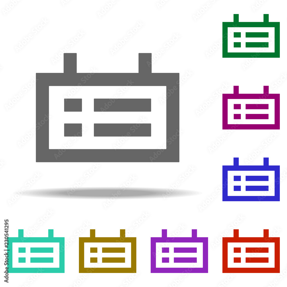 Poster appointment icon. elements of web in multi color style icons. simple icon for websites, web design, 