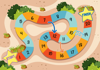 A simple board game template © brgfx