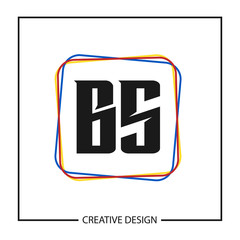 Initial Letter BS Logo Template Design
