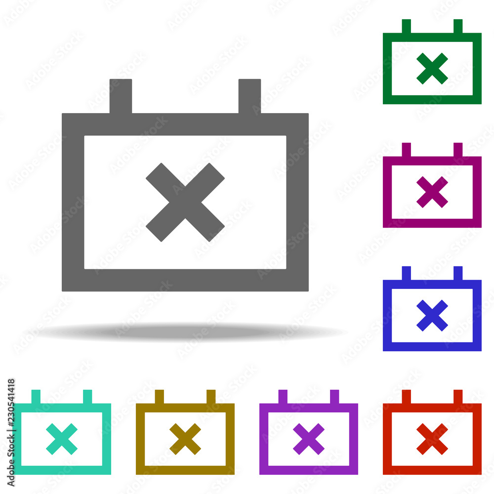 Aufkleber calendar busy icon. elements of web in multi color style icons. simple icon for websites, web design