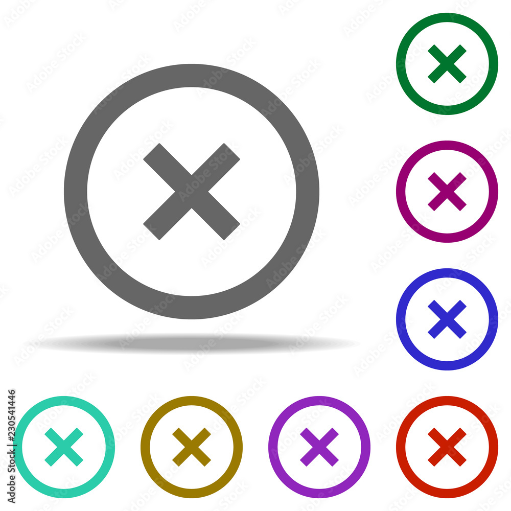 Poster delete alarm icon. elements of web in multi color style icons. simple icon for websites, web design,