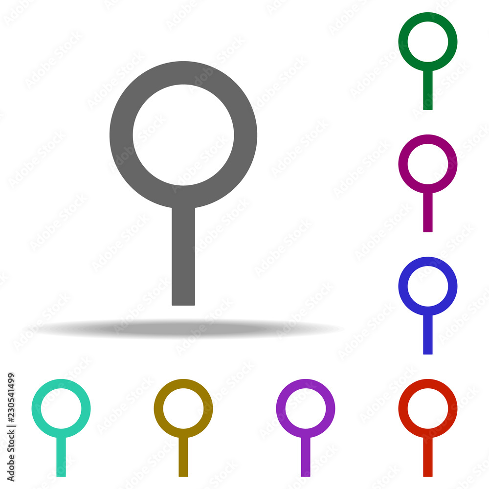 Poster magnifier icon. elements of web in multi color style icons. simple icon for websites, web design, mo