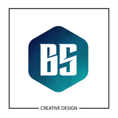 Fototapeta premium Initial Letter BS Logo Template Design