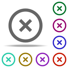 Delete alarm icon. Elements of web in multi color style icons. Simple icon for websites, web design, mobile app, info graphics