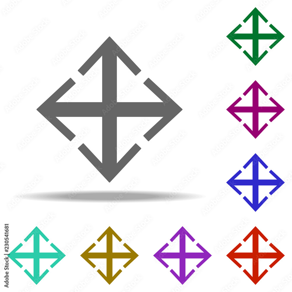 Poster arrow direction icon. elements of web in multi color style icons. simple icon for websites, web desi