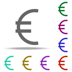 Obraz premium euro sign icon. Elements of web in multi color style icons. Simple icon for websites, web design, mobile app, info graphics