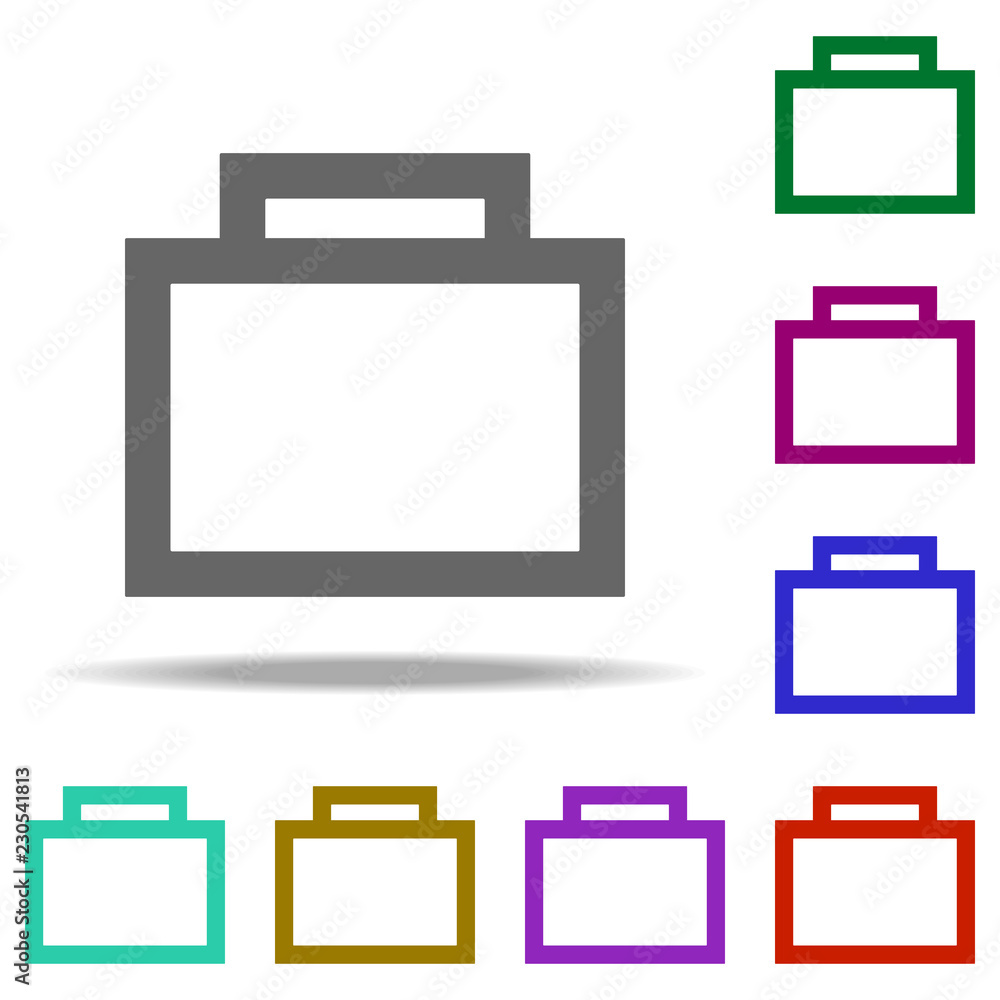 Poster suitcase icon. elements of web in multi color style icons. simple icon for websites, web design, mob