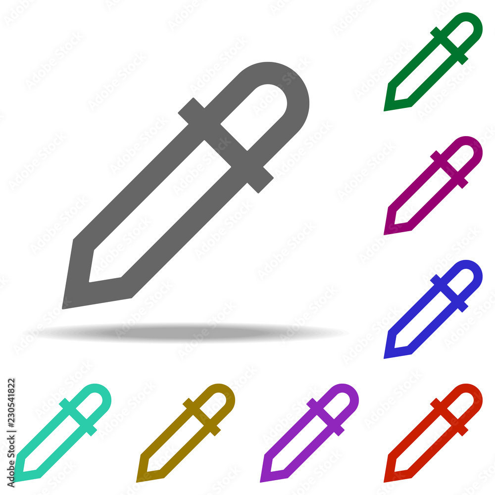 Poster pipette icon. elements of web in multi color style icons. simple icon for websites, web design, mobi