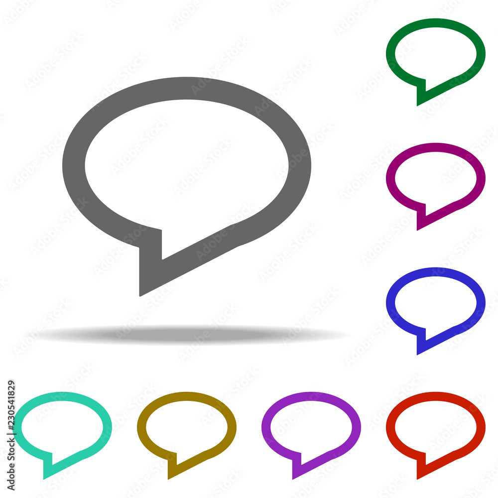 Poster speech icon. Elements of web in multi color style icons. Simple icon for websites, web design, mobile app, info graphics