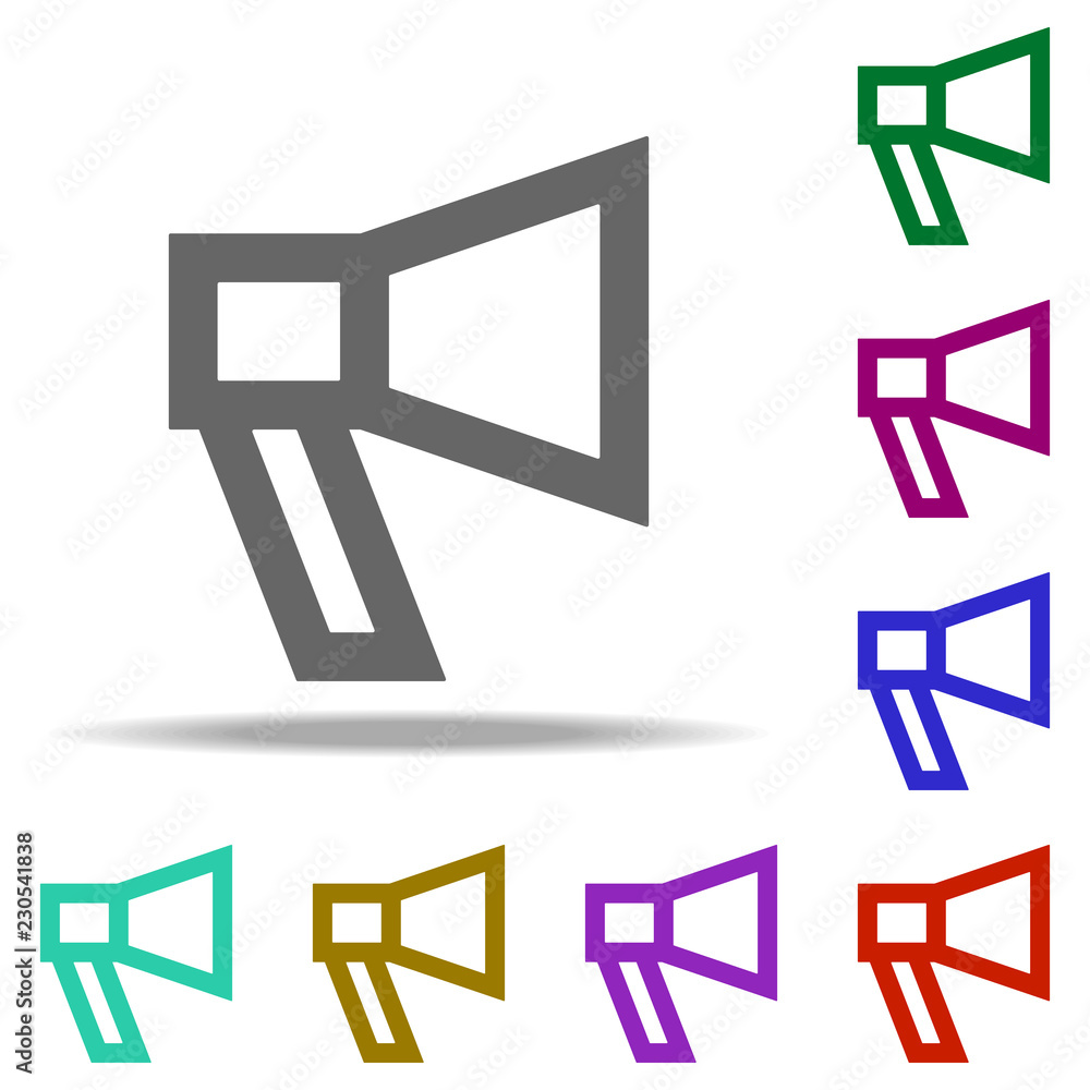Poster megaphone icon. elements of web in multi color style icons. simple icon for websites, web design, mo