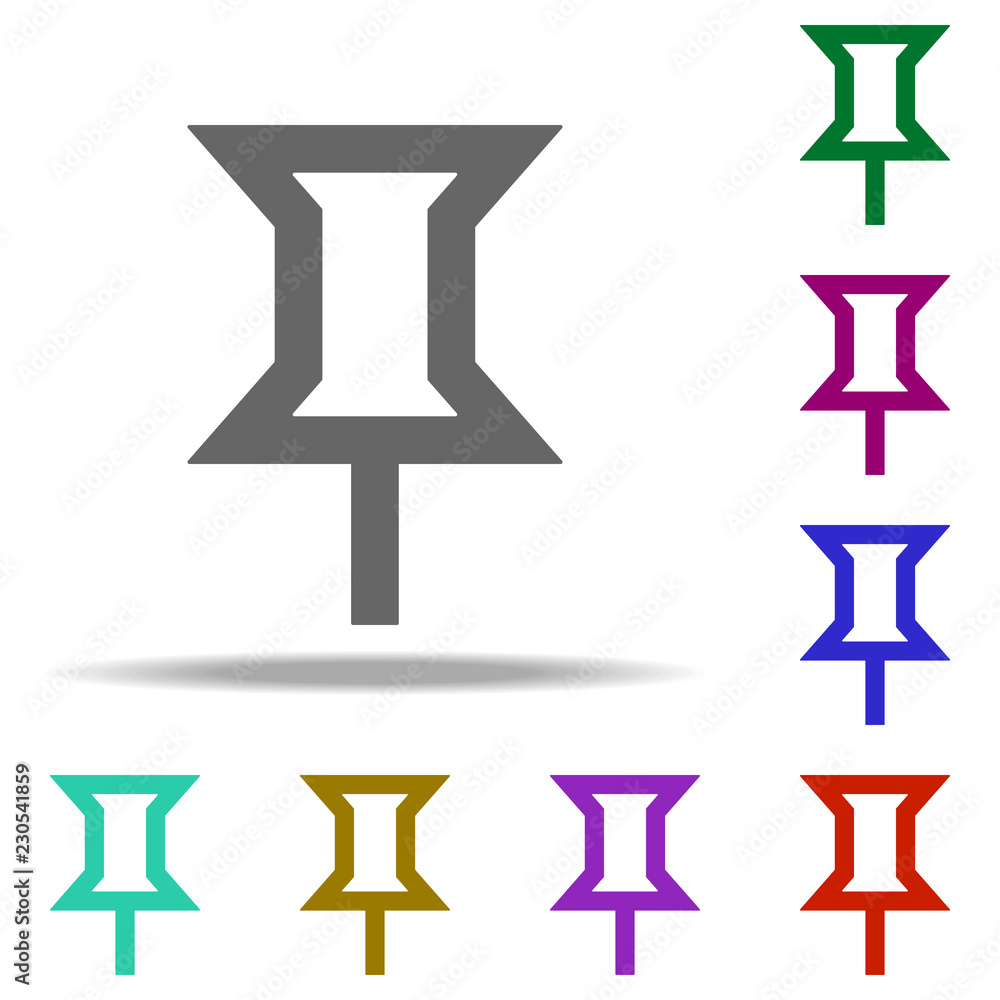 Poster marker icon. elements of web in multi color style icons. simple icon for websites, web design, mobil