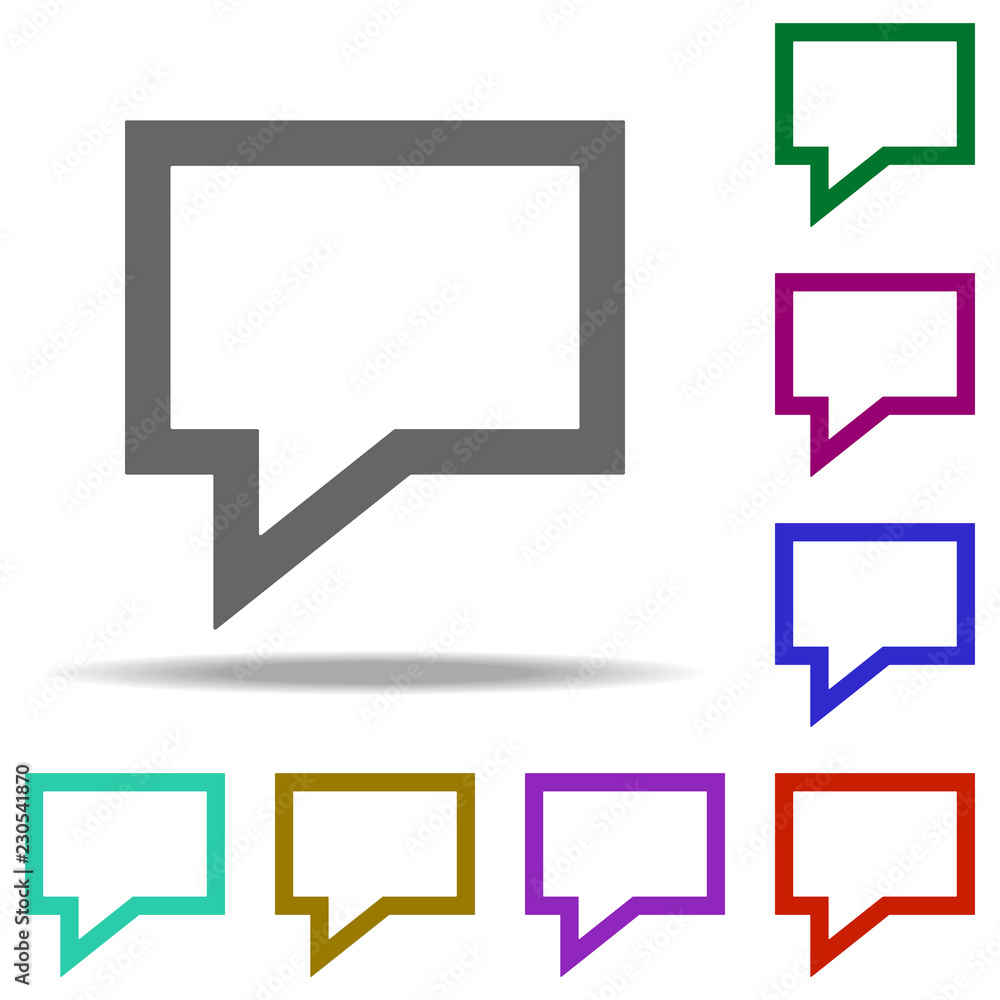 Poster speech icon. Elements of web in multi color style icons. Simple icon for websites, web design, mobile app, info graphics