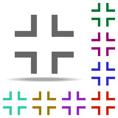 exit from full-screen mode icon. Elements of web in multi color style icons. Simple icon for websites, web design, mobile app, info graphics