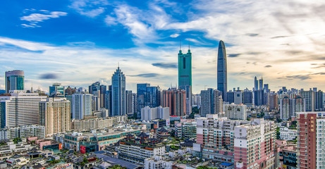 Shenzhen Luohu City Skyline