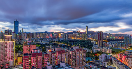 Fototapeta na wymiar Shenzhen Urban Architecture