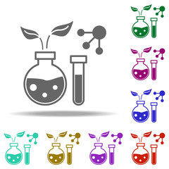 biology, molecule, chemical icon. Elements of Genetics and bioenginnering in multi color style icons. Simple icon for websites, web design, mobile app, info graphics