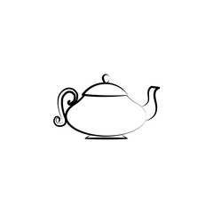 Teapot icon. Element of tea icon for mobile concept and web apps. Hand drawn Teapot icon can be used for web and mobile