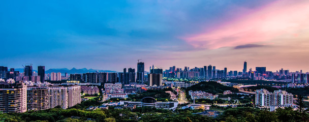 Nightscape of Shenzhen City