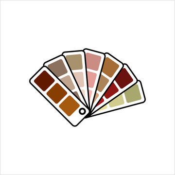 Color Sample Fan Card Icon