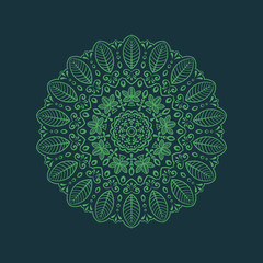 vectorial pattern round