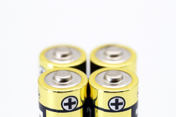 AA battery isolated on white background